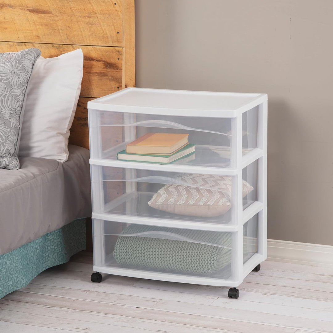 Wide 3-Drawer Storage Organizer