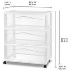 Wide 3-Drawer Storage Organizer
