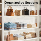 Adjustable Organizer for Closet Shelf - 8-Pack