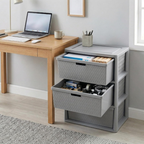 3-Drawer Plastic Storage Tower
